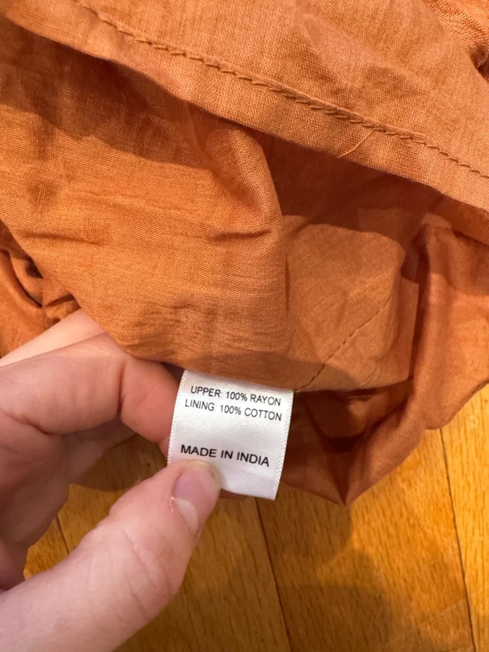 Jessakae burnt orange textured puff sleeve mini dress - Picture 8 of 8